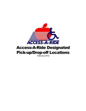 Access-A-Ride Designated Pick-Up/Drop-Off Locations February 2010