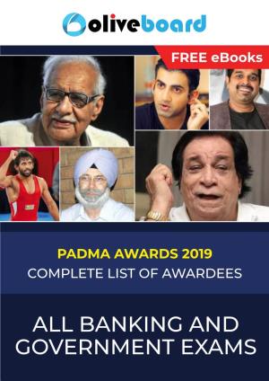Padma Awards 2019 Complete List of Awardees