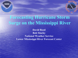 Climate Services Lower Mississippi River Forecast Center's Role