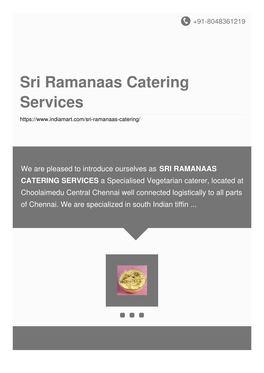 Sri Ramanaas Catering Services
