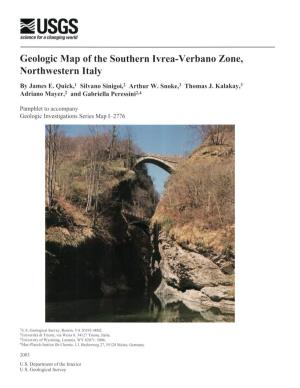 Geologic Map of the Southern Ivrea-Verbano Zone, Northwestern Italy