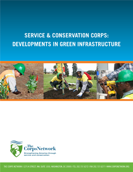 Developments in Green Infrastructure Service & Conservation Corps