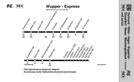 VRR Fahrplan RE4 Wupper-Express