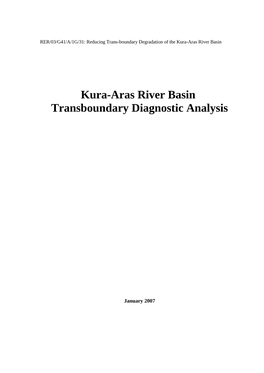 Kura-Aras River Basin Transboundary Diagnostic Analysis