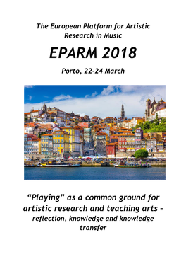 EPARM 2018 Porto, 22-24 March