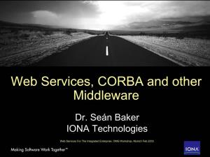 Web Services, CORBA and Other Middleware