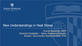 Heat Stress & Occupational Health