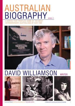 David Williamson Writer