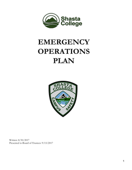 Emergency Operations Plan