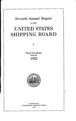 Annual Report for Fiscal Year 1923