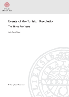 Events of the Tunisian Revolution the Three First Years