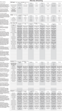 Movies Showing Movies Opening Michigan • 603 E