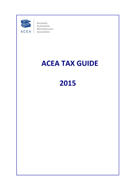 Acea Tax Guide 2015