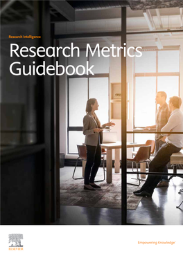 Research Intelligence Research Metrics Guidebook Table of Contents