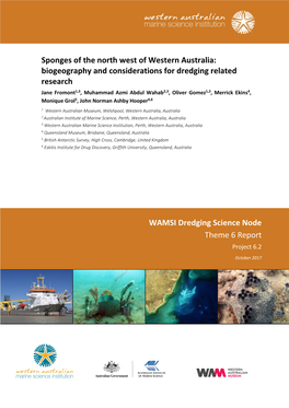 Biogeography and Considerations for Dredging Related Research WAMSI