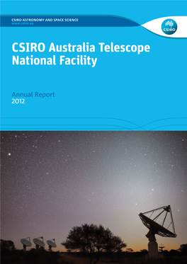 CSIRO Australia Telescope National Facility Annual Report 2012 ISSN 1038-9554