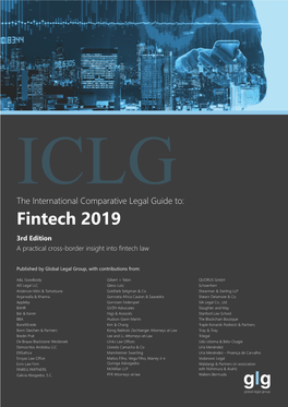 The International Comparative Legal Guide To: Fintech 2019