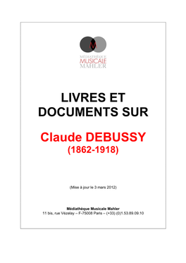 Claude DEBUSSY (1862-1918)