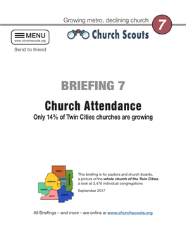 Church Attendance Only 14% of Twin Cities Churches Are Growing