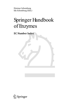 Springer Handbook of Enzymes