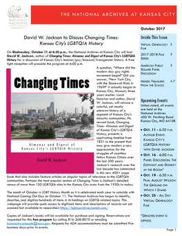 Changing Times: Inside This Issue