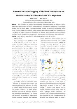 Research on Shape Mapping of 3D Mesh Models Based on Hidden