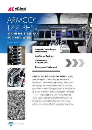 Armco® 17-7 Ph ® Stainless Steel Bar, Rod and Wire