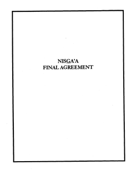 Nisga's Final Agreement