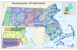 Map of Massachusetts' Watersheds