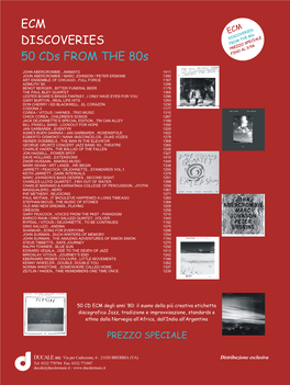 ECM DISCOVERIES 50 Cds from THE
