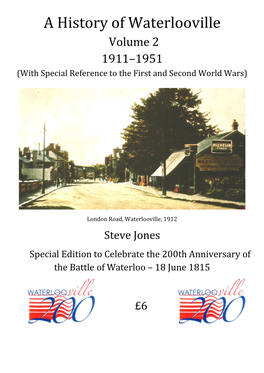 A History of Waterlooville Volume 2 1911–1951 (With Special Reference to the First and Second World Wars)