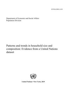 Patterns and Trends in Household Size and Composition: Evidence from a United Nations Dataset
