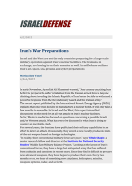 Iran's War Preparations