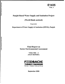 Punjab Rural Water Supply & Sanitation