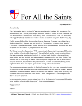 For All the Saints