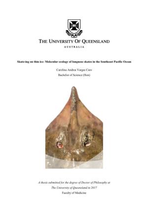 Skate-Ing on Thin Ice: Molecular Ecology of Longnose Skates in the Southeast Pacific Ocean