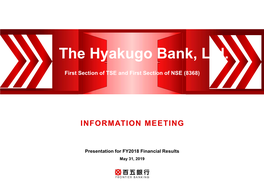 The Hyakugo Bank, Ltd