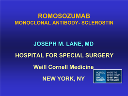 Romosozumab Monoclonal Antibody- Sclerostin