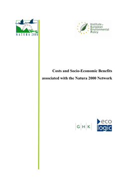 Costs and Socio-Economic Benefits Associated with the Natura 2000 Network