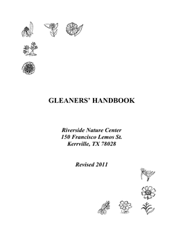 Click This Sentence for Our GLEANER's HANDBOOK