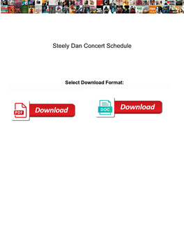Steely Dan Concert Schedule