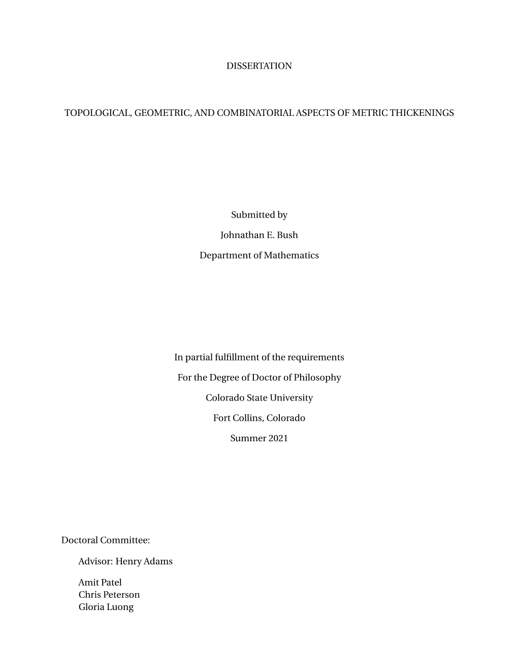 Phd Thesis, Stanford University