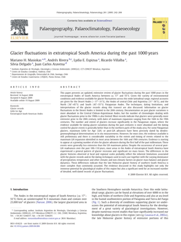 Glacier Fluctuations in Extratropical South America During the Past