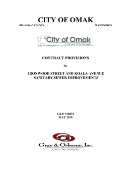 City of Omak Okanogan County Washington