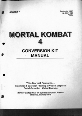 Mortal Kombat 4 Conversion Kit.Pdf