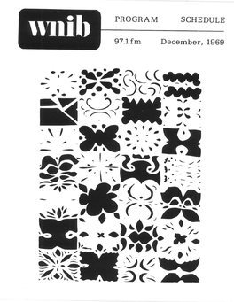 WNIB Program Schedule December 1969