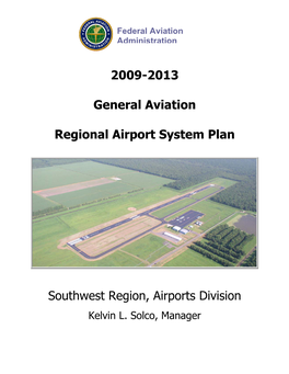 2009-2013 General Aviation Regional Airport System Plan