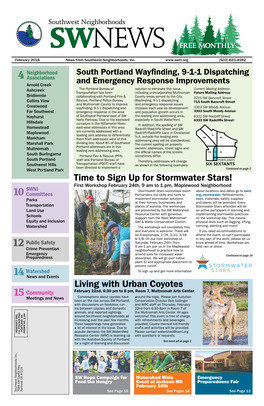Living with Urban Coyotes Time to Sign up for Stormwater Stars!
