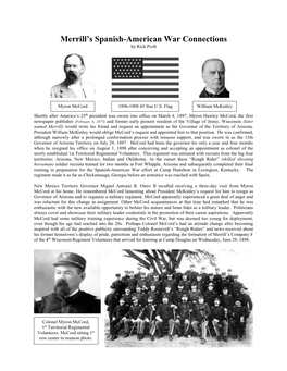 Spanish-American War Connections by Rick Proft