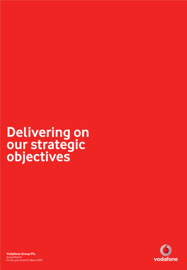 Delivering on Our Strategic Objectives